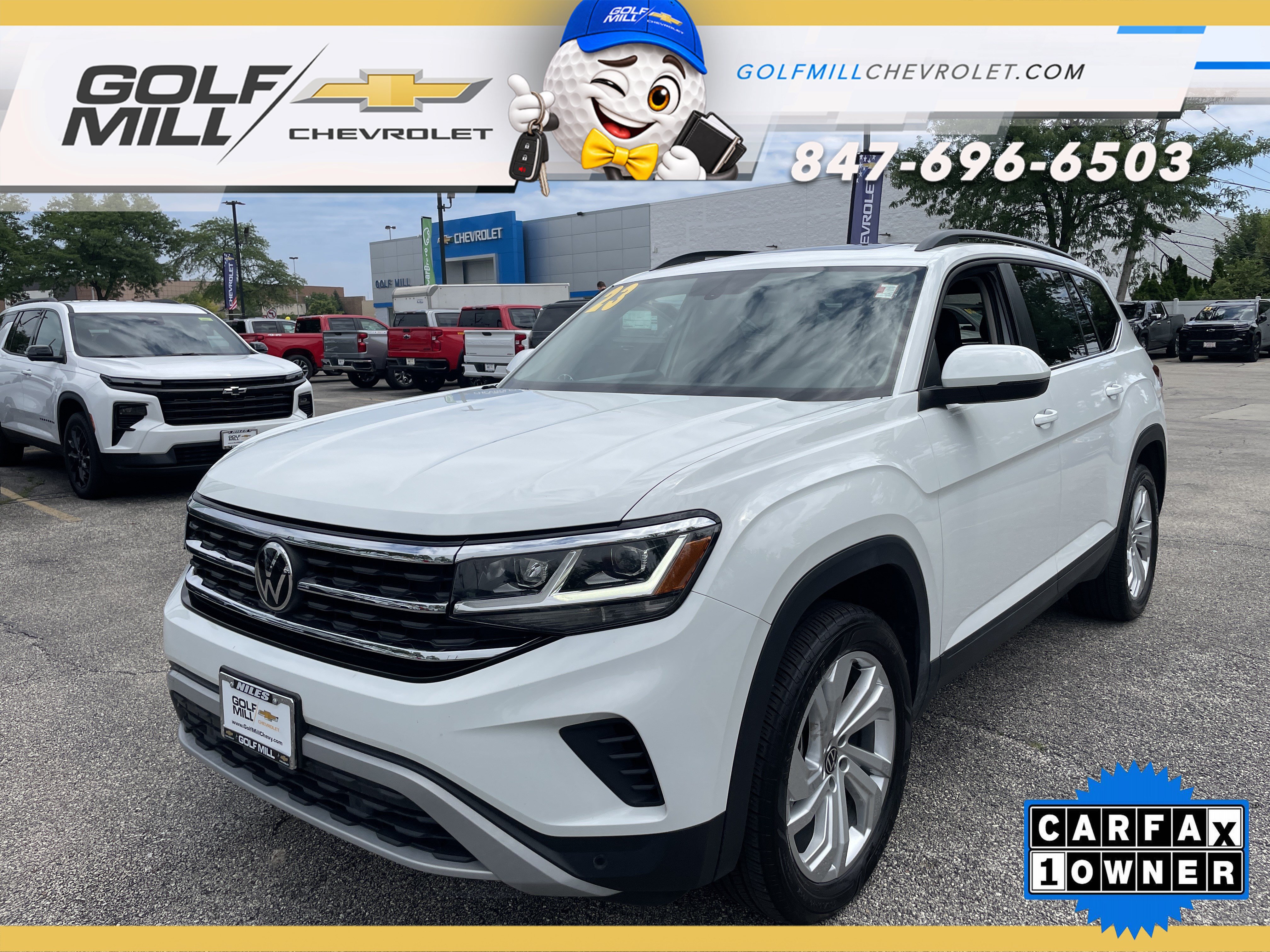 Used 2023 Volkswagen Atlas SE w/ Panoramic Sunroof Package