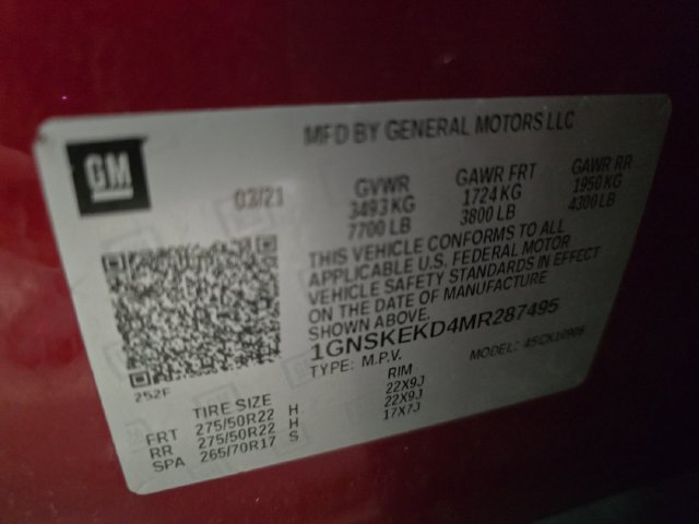 Used 2021 Chevrolet Suburban RST w/ Luxury Package AWD/4WD image 40
