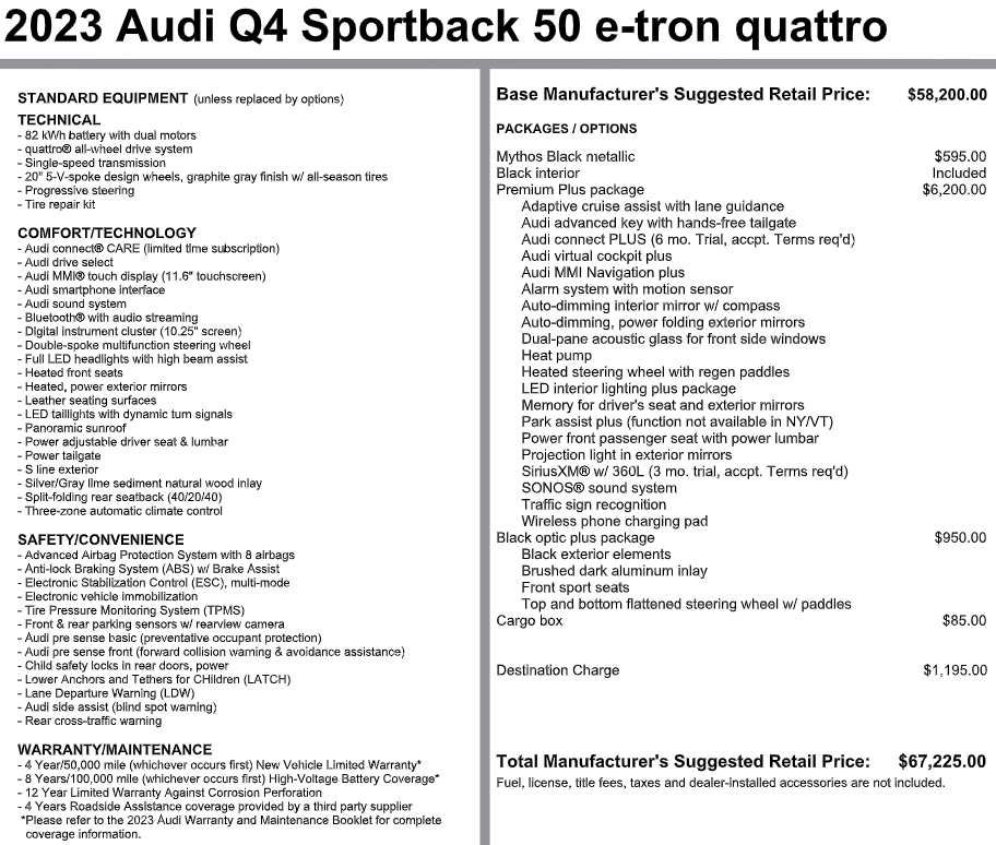 Used 2023 Audi Q4 e-tron Premium Plus AWD/4WD image 8