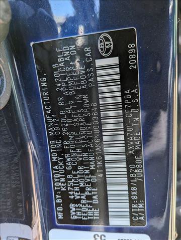 Used 2022 Toyota Camry XSE FWD image 25