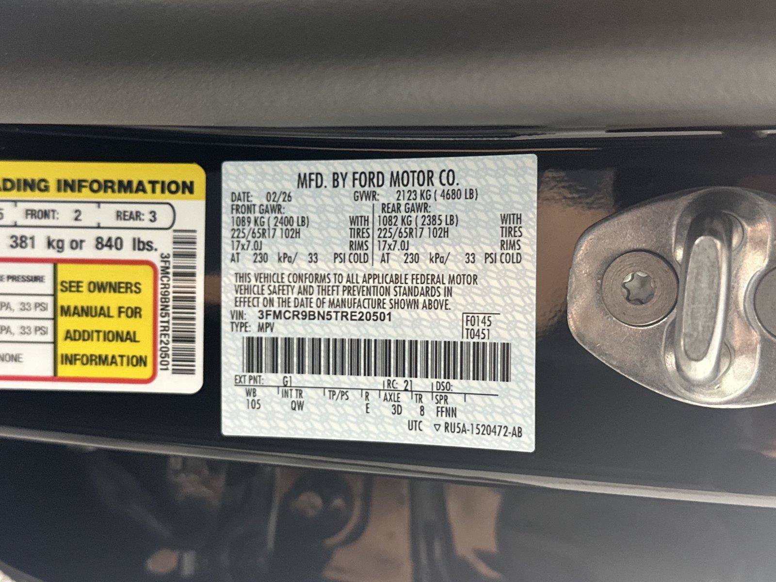 Used 2026 Ford Bronco Sport Big Bend w/ Convenience Package AWD/4WD image 34