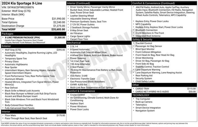 Used 2024 Kia Sportage X-Line w/ X-Line Premium Package image 5