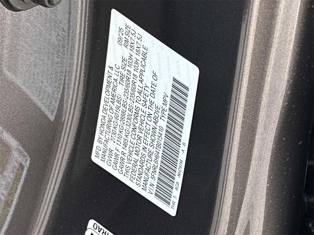 New 2026 Honda Odyssey EX-L image 19