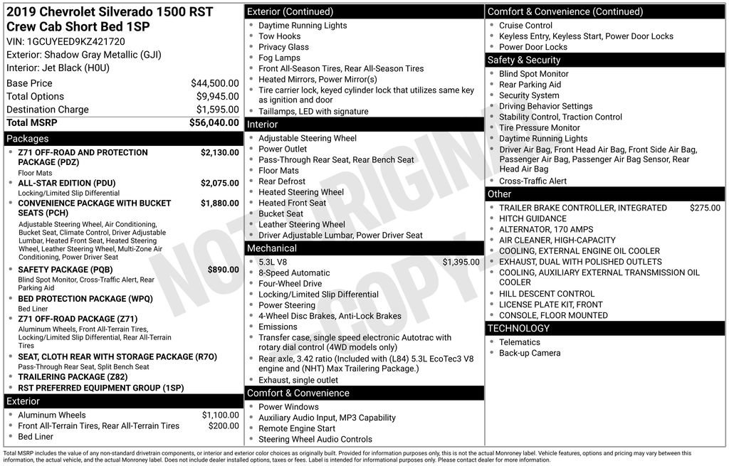 Used 2019 Chevrolet Silverado 1500 RST image 27