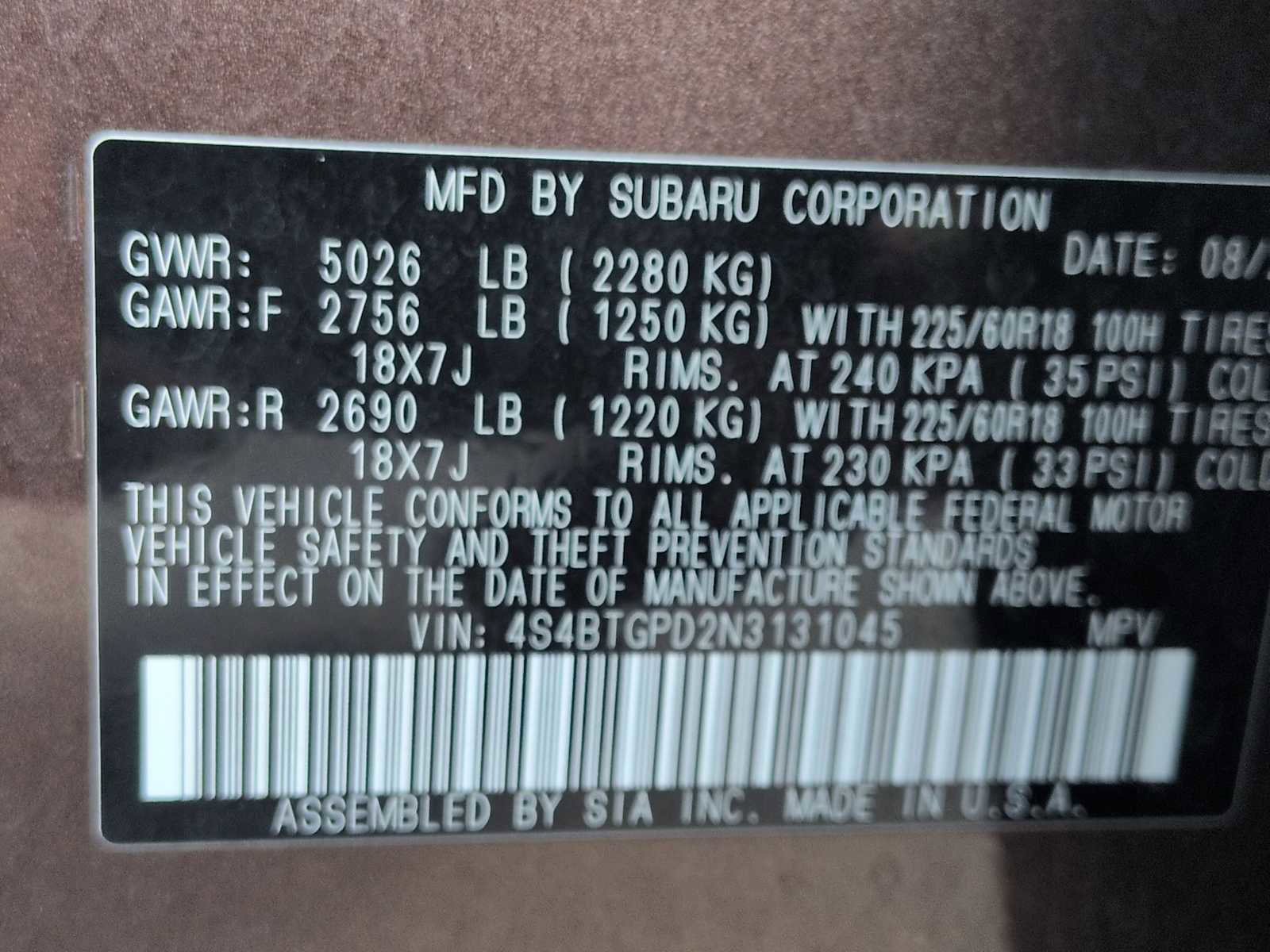 Used 2022 Subaru Outback Touring XT w/ Popular Package #2 AWD/4WD image 38