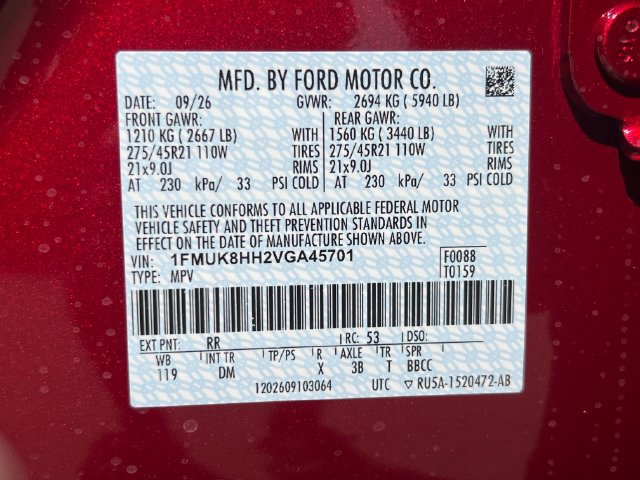 New 2027 Ford Explorer Platinum w/ LUX Leather Package AWD/4WD image 21