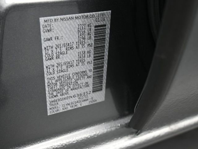 New 2026 Nissan Frontier SV w/ All-Weather Content Package image 18