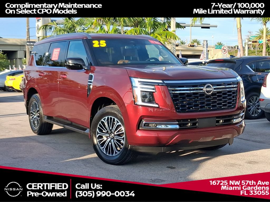 Certified 2025 Nissan Armada SL w/ Captain's Chari Seat Package