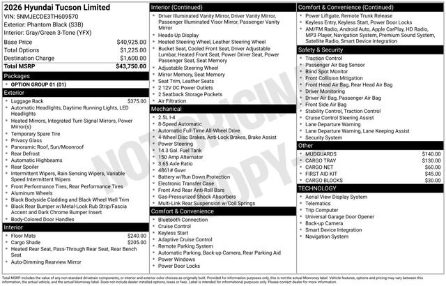 New 2026 Hyundai Tucson Limited image 9