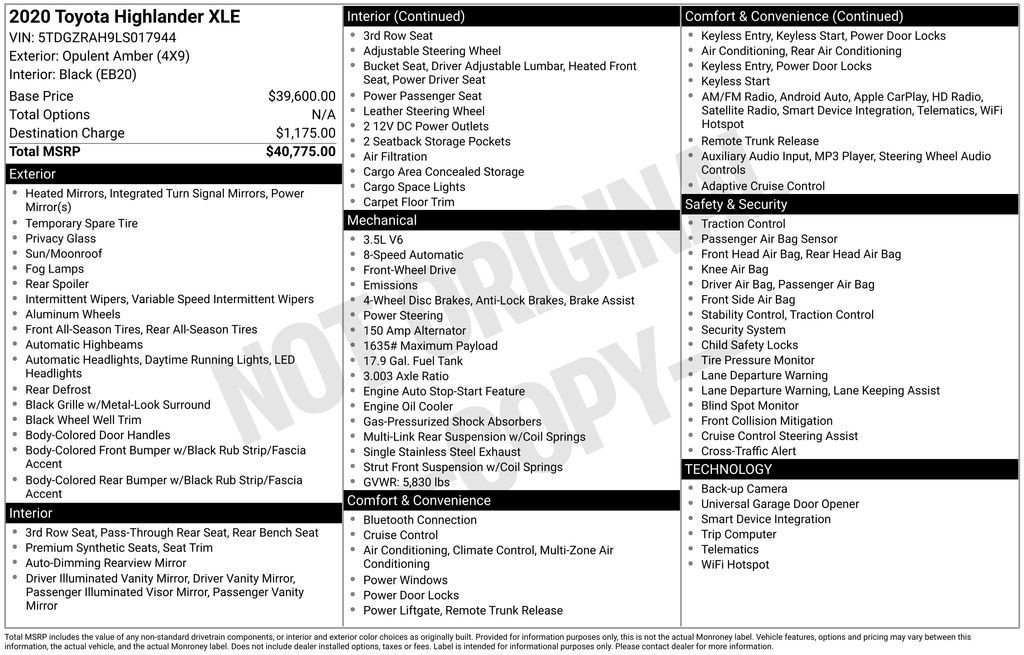 Used 2020 Toyota Highlander XLE image 4