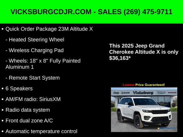 New 2025 Jeep Grand Cherokee Altitude image 16