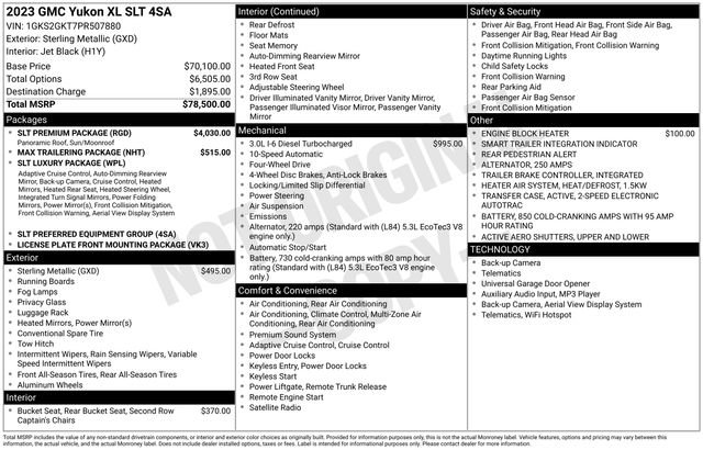 Certified 2023 GMC Yukon XL SLT w/ SLT Premium Package image 49