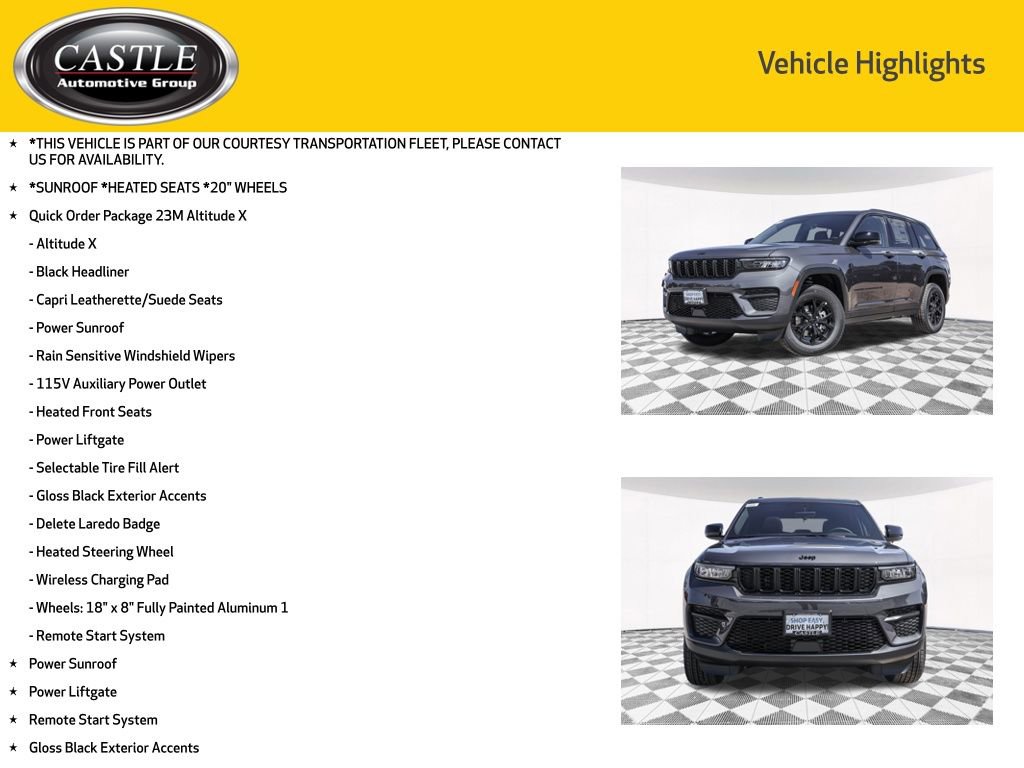 New 2025 Jeep Grand Cherokee Altitude AWD/4WD image 4
