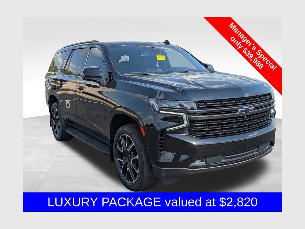 Used 2021 Chevrolet Tahoe RST w/ Luxury Package AWD/4WD image 1