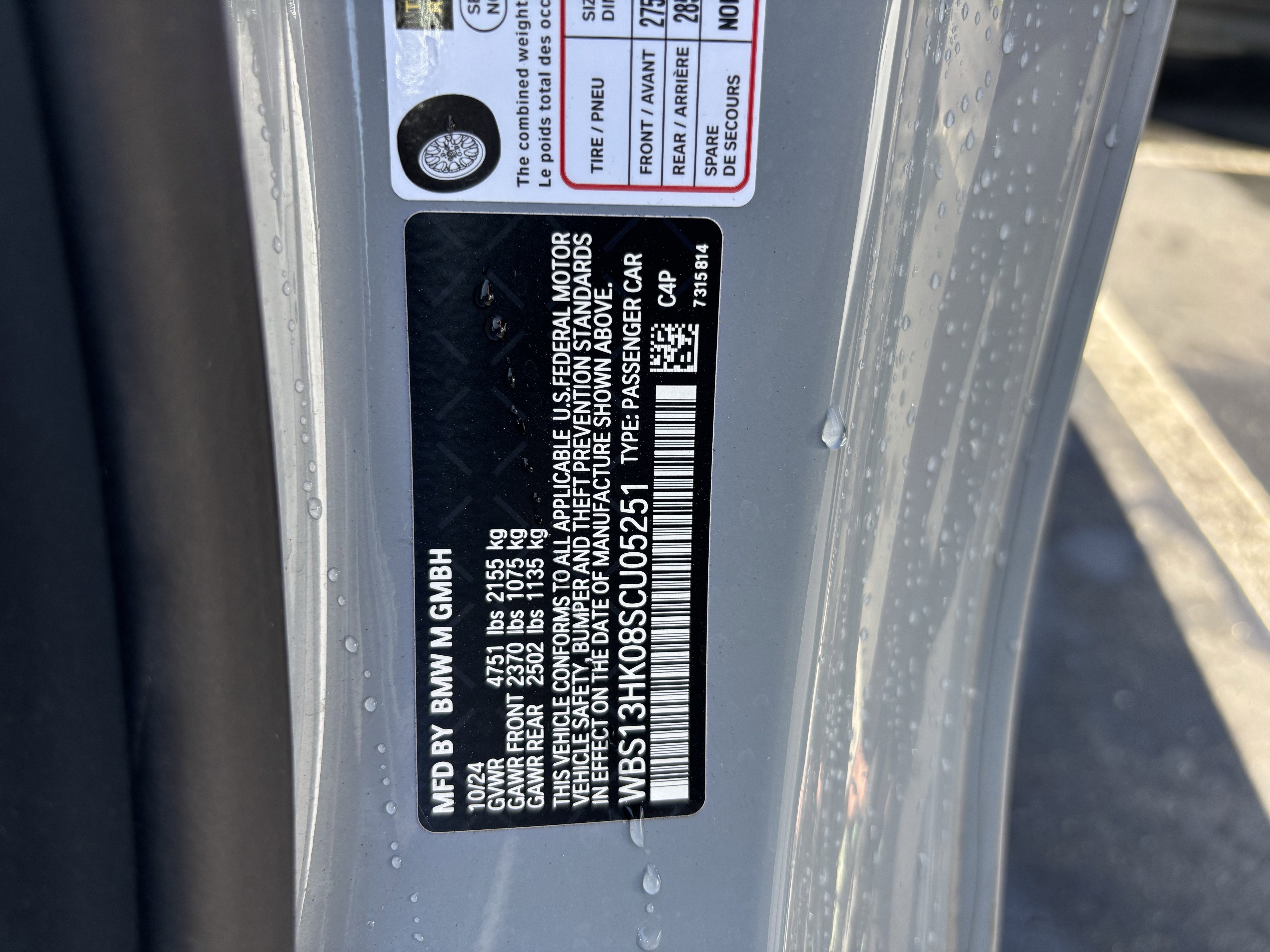 Used 2025 BMW M4 Coupe w/ Parking Assistance Package RWD image 37