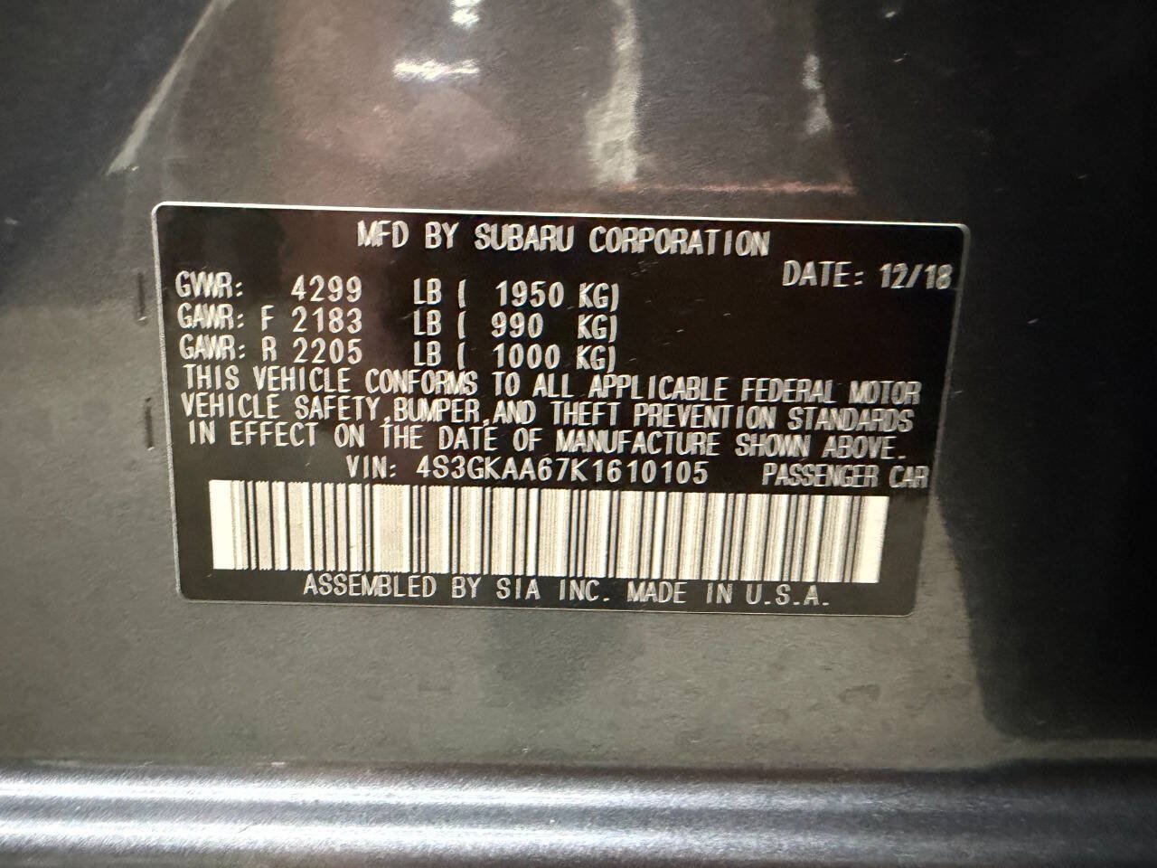 Used 2019 Subaru Impreza 2.0i AWD/4WD image 30