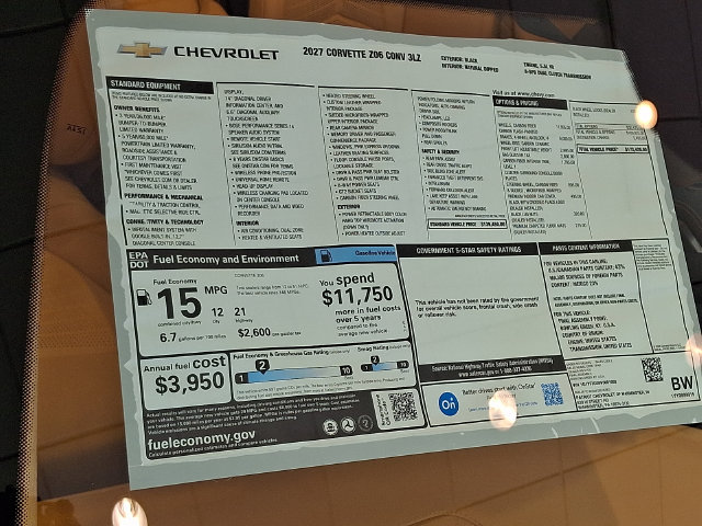 New 2027 Chevrolet Corvette Z06 RWD image 16