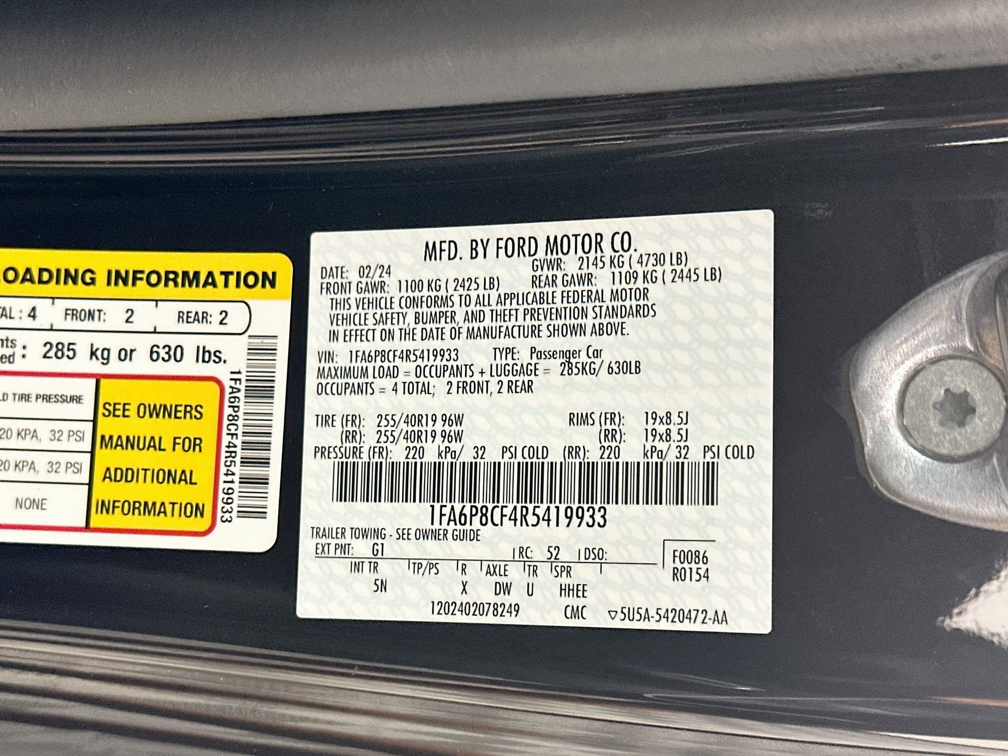 Used 2024 Ford Mustang GT Premium RWD image 12