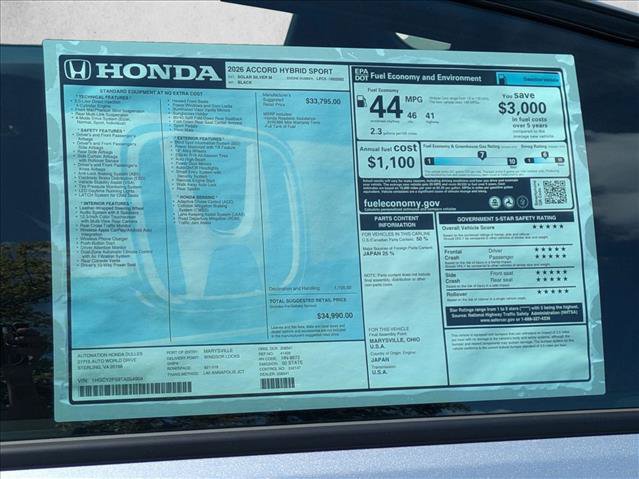 New 2026 Honda Accord Sport image 17