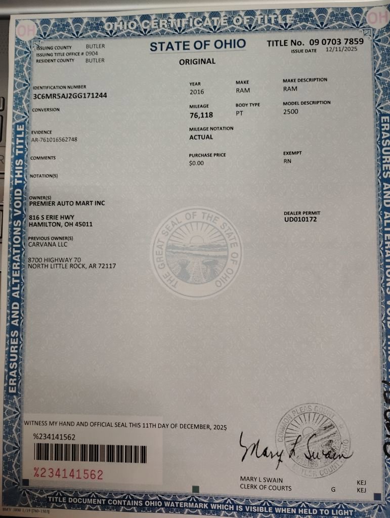 Used 2016 RAM 2500 Tradesman w/ Snow Chief Group image 19