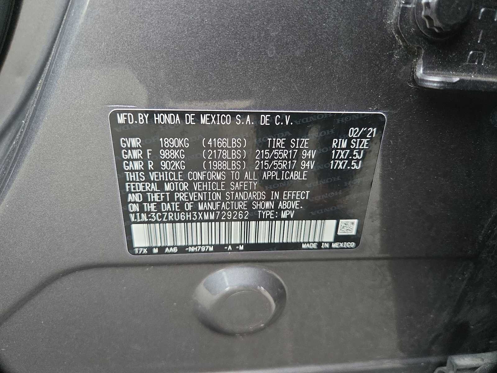 Used 2021 Honda HR-V LX image 9