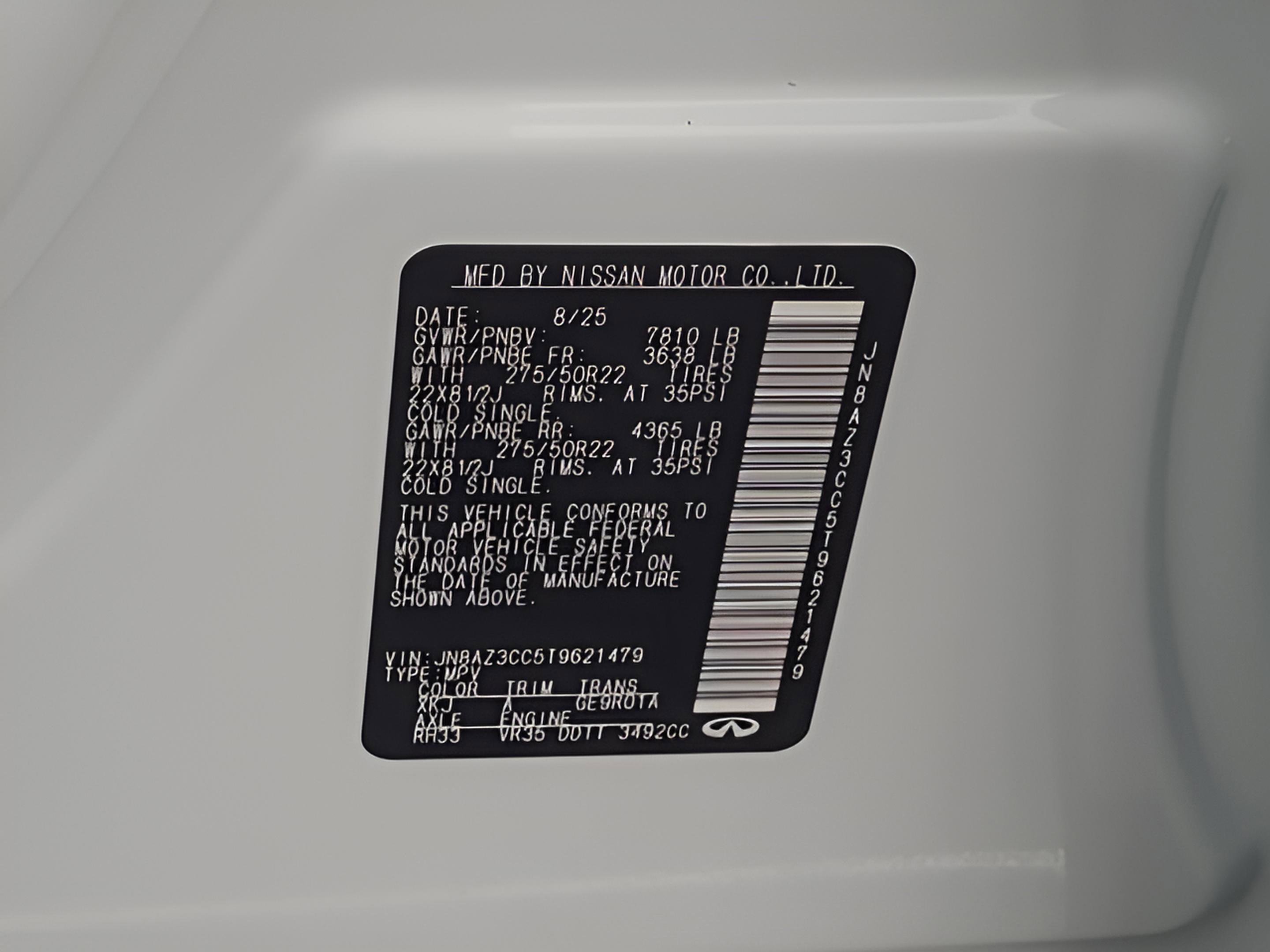 New 2026 INFINITI QX80 Autograph w/ Premium Cargo Package image 19