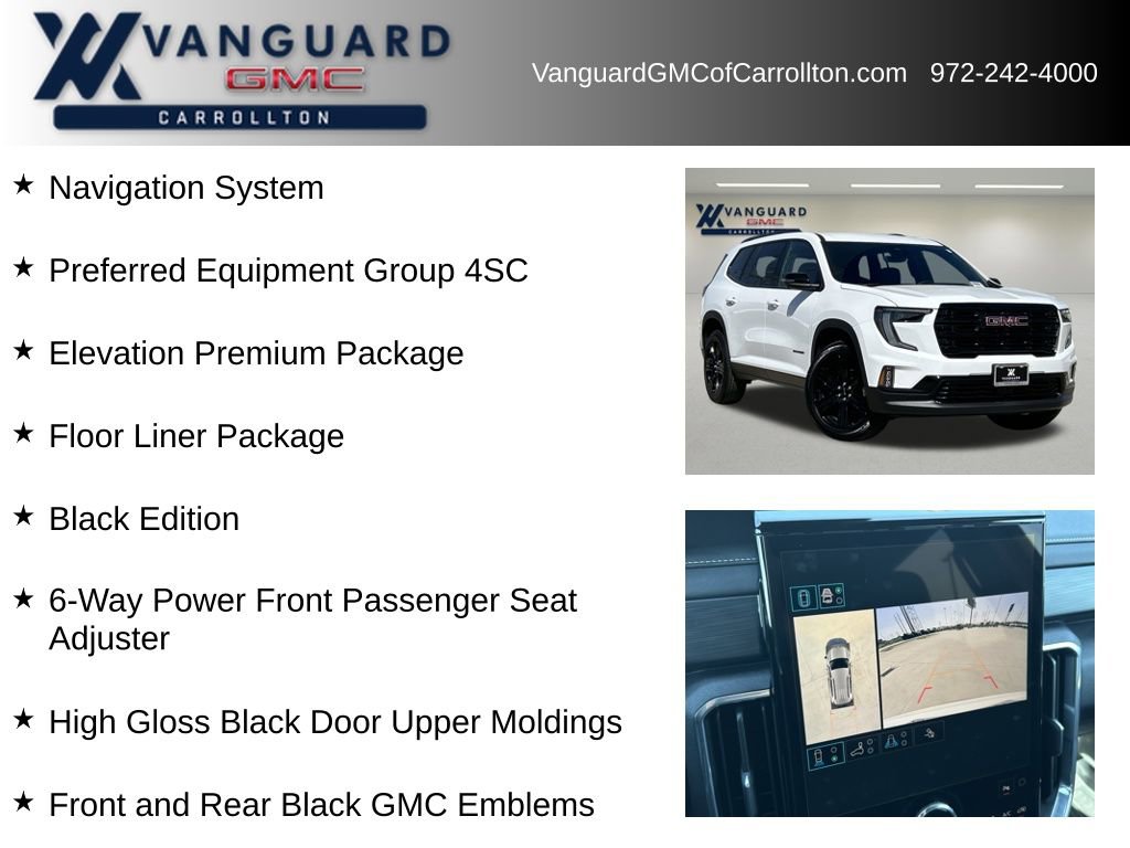 New 2026 GMC Acadia Elevation w/ Black Edition image 6