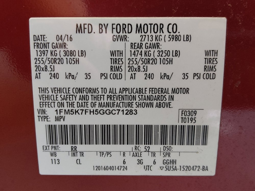 Used 2016 Ford Explorer Limited w/ Equipment Group 301A FWD image 33