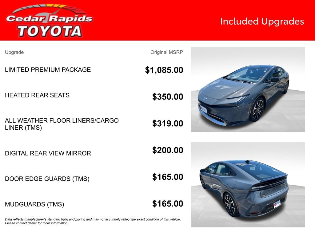 Certified 2026 Toyota Prius Plug-In Hybrid w/ Limited Premium Package FWD image 7