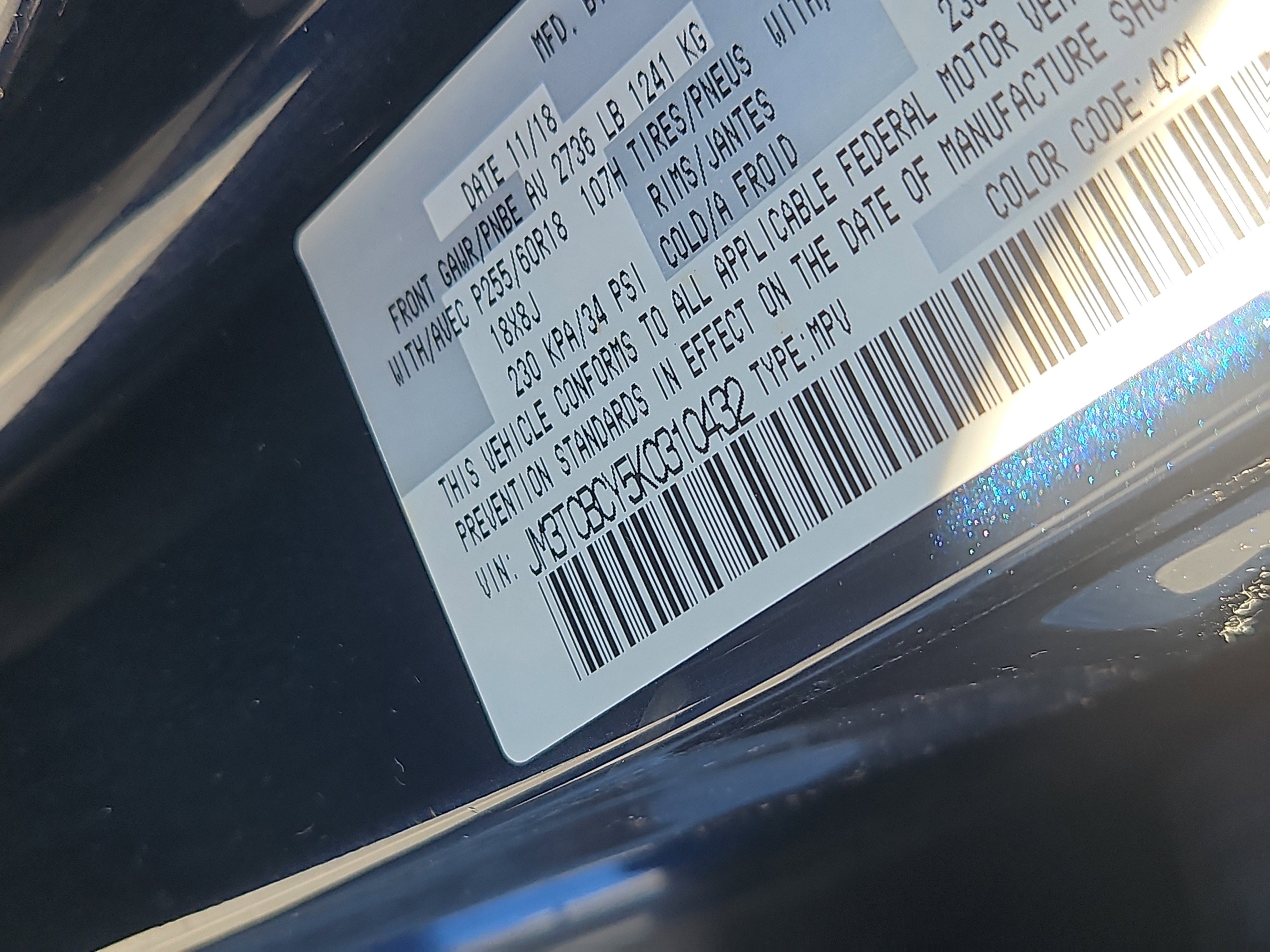 Used 2019 MAZDA CX-9 Touring w/ Touring Premium Package image 7