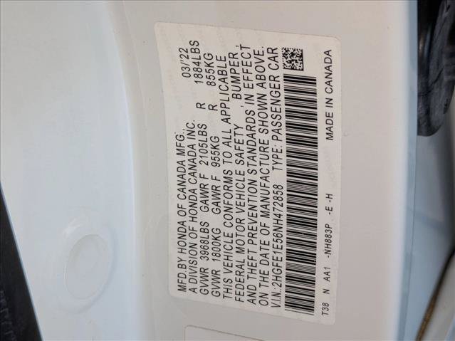 Used 2022 Honda Civic Si image 26
