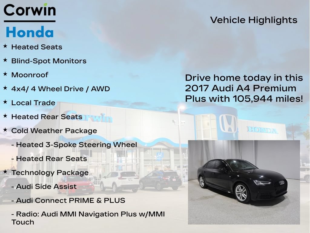 Used 2017 Audi A4 2.0T Premium Plus w/ Premium Plus Package AWD/4WD image 7