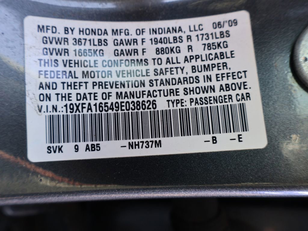 Used 2009 Honda Civic LX image 13
