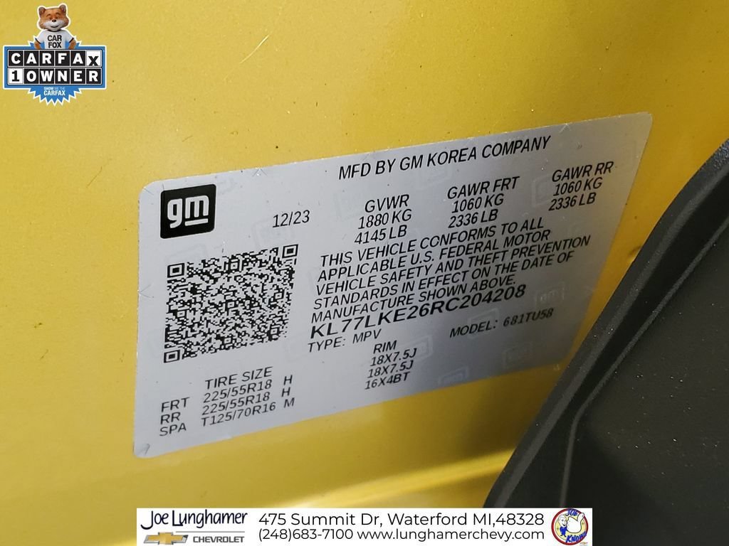Certified 2024 Chevrolet Trax ACTIV w/ Sunroof Package FWD image 35