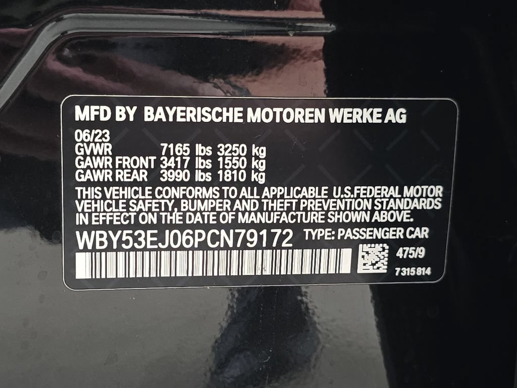 Certified 2023 BMW i7 xDrive60 AWD/4WD image 34