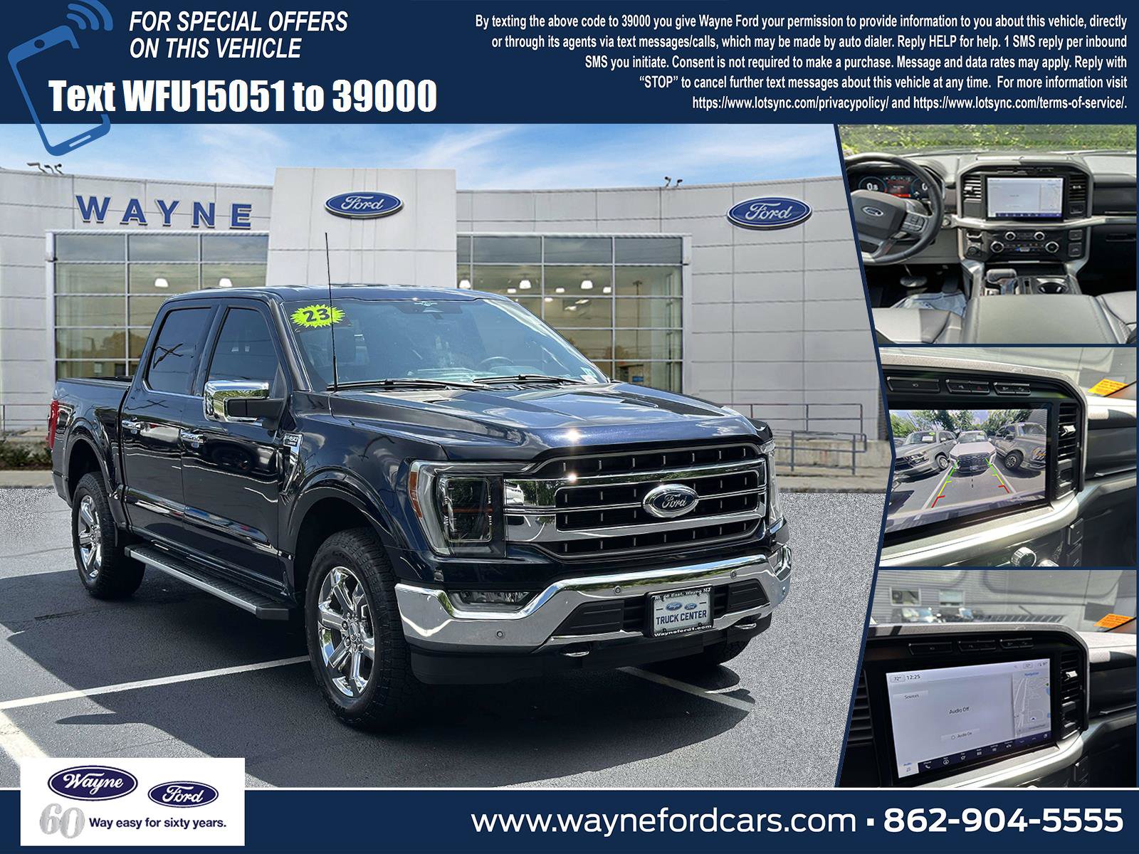 Certified 2023 Ford F150 Lariat w/ Equipment Group 502A High AWD/4WD image 1