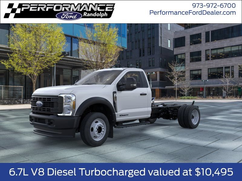 New 2025 Ford F550 4x4 Regular Cab Super Duty w/ Snow Plow Prep Package