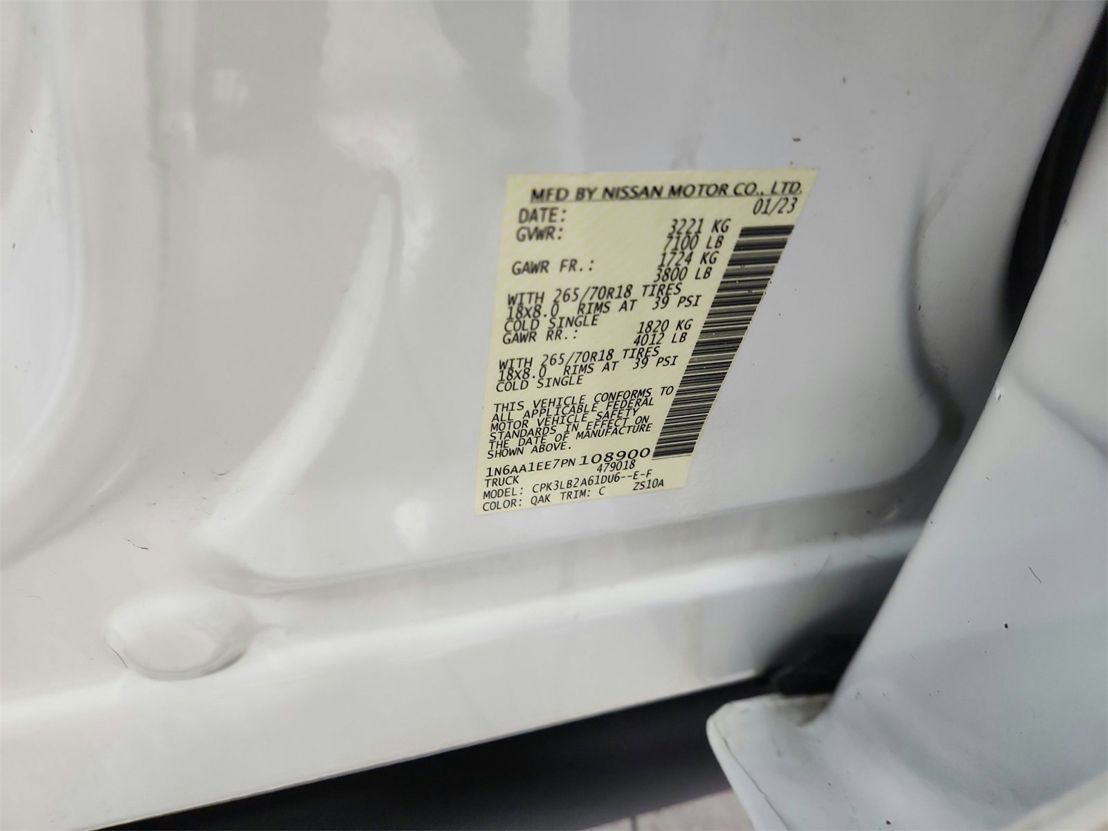 Used 2023 Nissan Titan SV w/ Accessory Utility Package image 43