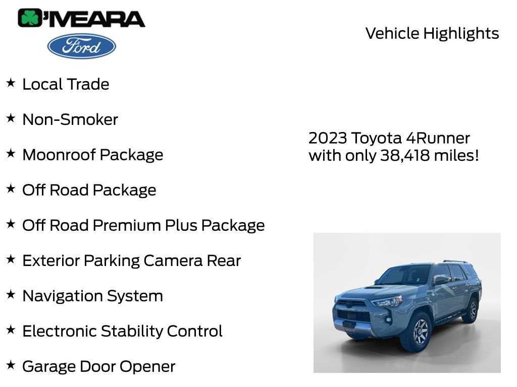 Used 2023 Toyota 4Runner TRD Off-Road Premium w/ Off Road Premium Plus Package AWD/4WD image 8