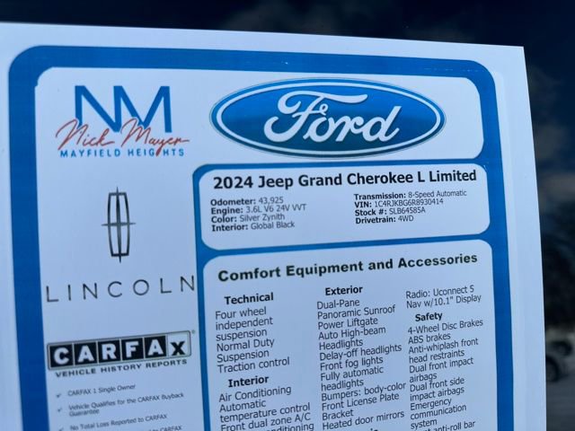 Used 2024 Jeep Grand Cherokee L Limited image 32