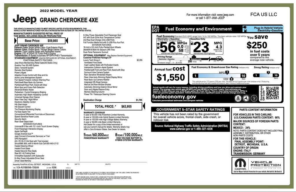 Certified 2022 Jeep Grand Cherokee Limited 4xe w/ Luxury Tech Group II AWD/4WD video 2