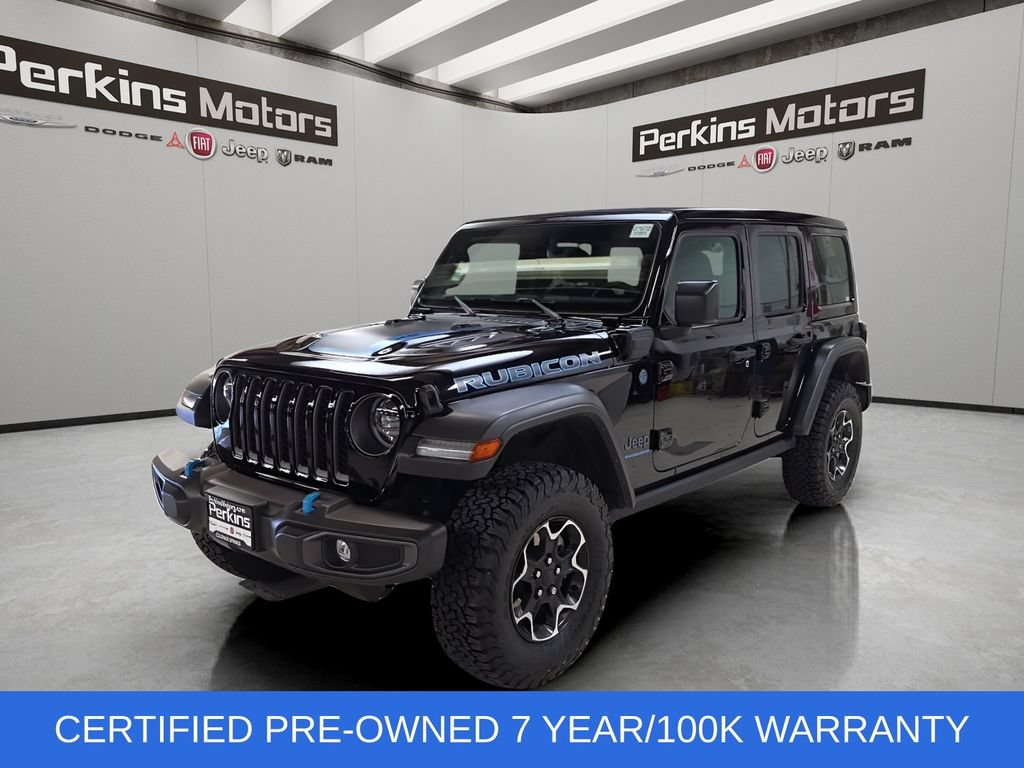 Used 2023 Jeep Wrangler Unlimited Rubicon 4xe w/ Cold Weather Group AWD/4WD 360° Tour