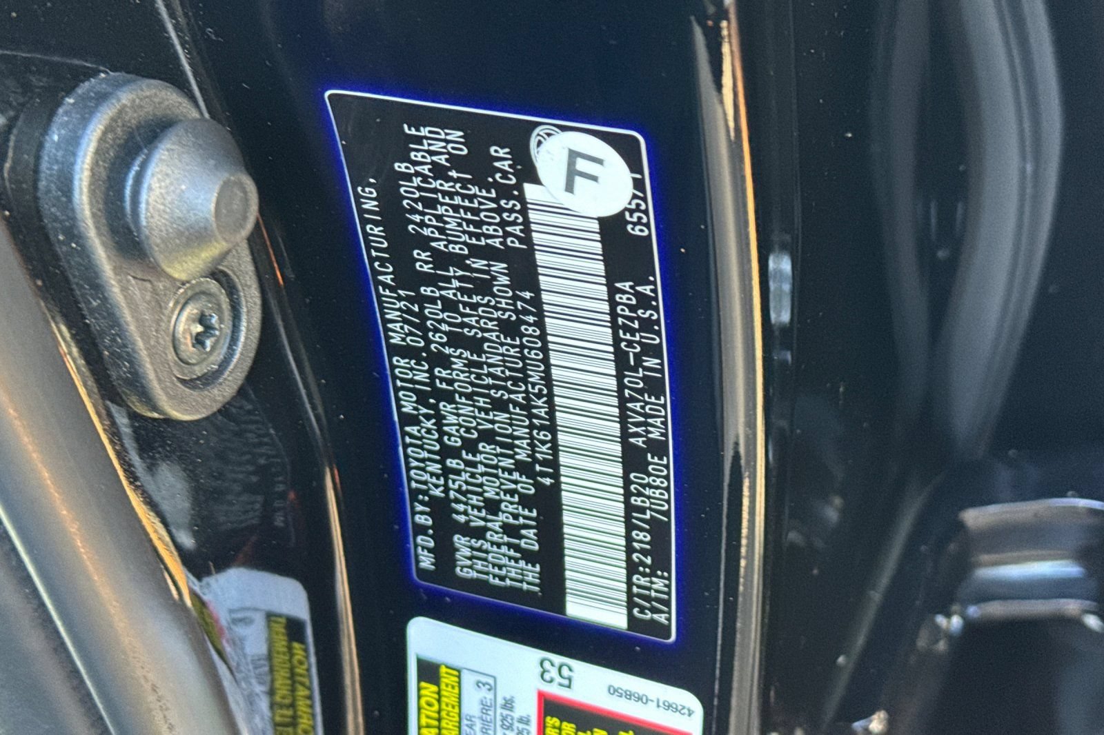 Certified 2021 Toyota Camry XSE FWD image 28