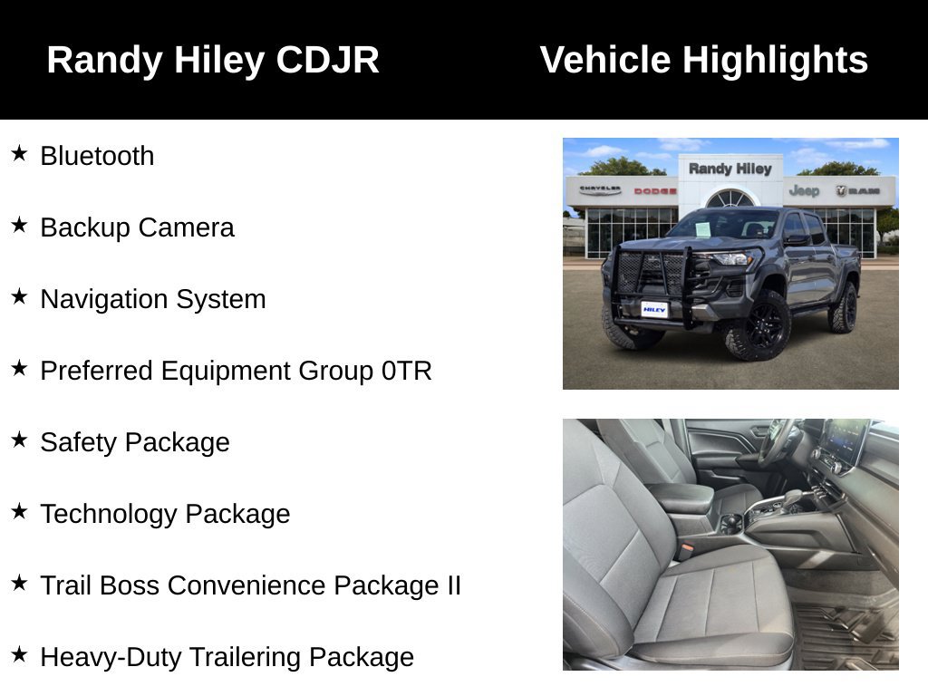 Used 2023 Chevrolet Colorado Trail Boss w/ Technology Package AWD/4WD image 5