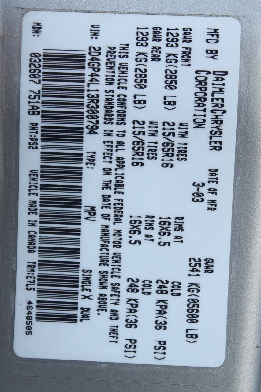 Used 2003 Dodge Grand Caravan Sport FWD image 18