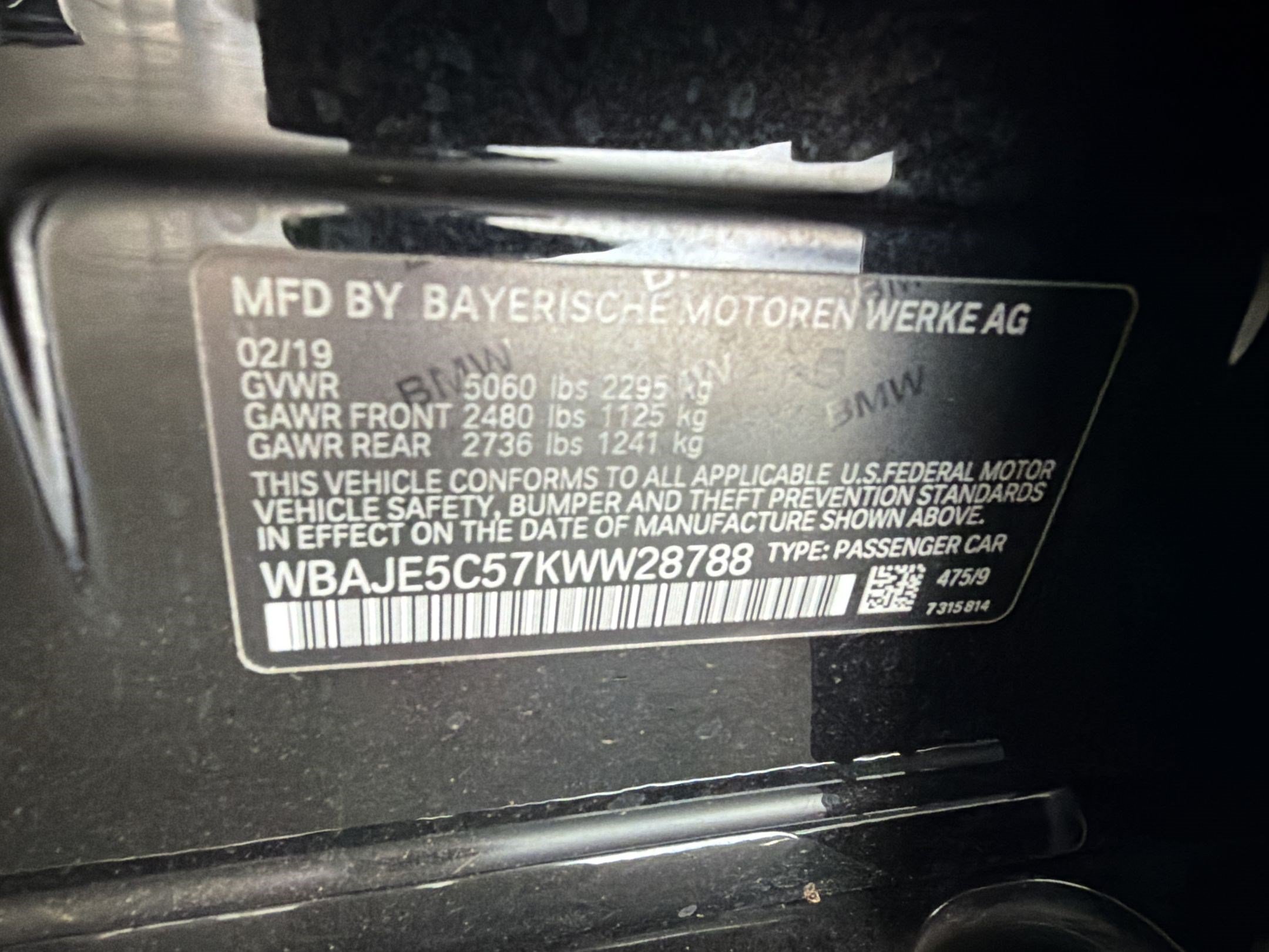 Used 2019 BMW 540i RWD image 10