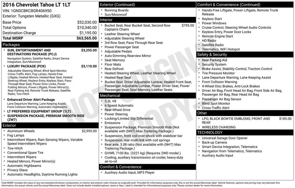 Used 2016 Chevrolet Tahoe LT image 11