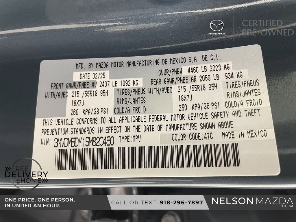 Certified 2025 MAZDA CX-30 2.5 Turbo w/ Premium Package image 55