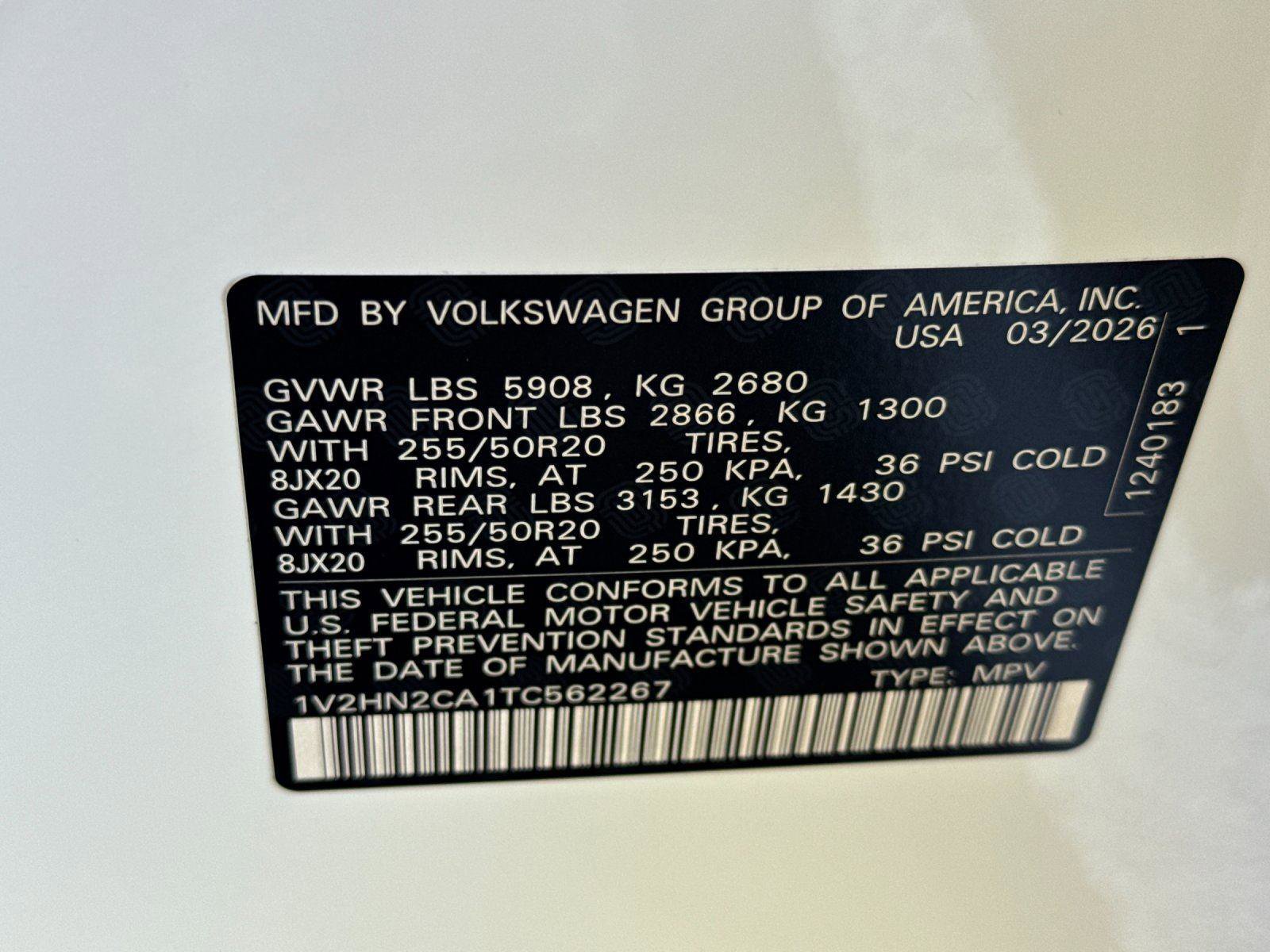 New 2026 Volkswagen Atlas SE AWD/4WD image 28