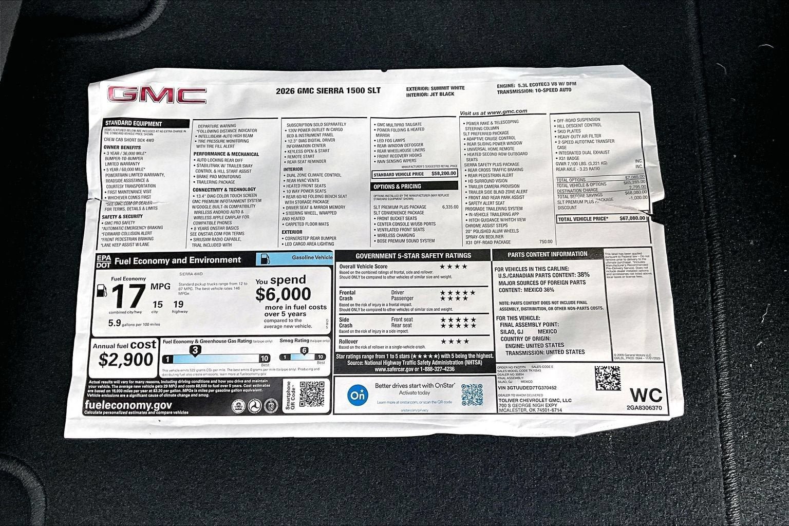 New 2026 GMC Sierra 1500 SLT w/ SLT Premium Plus Package AWD/4WD image 14